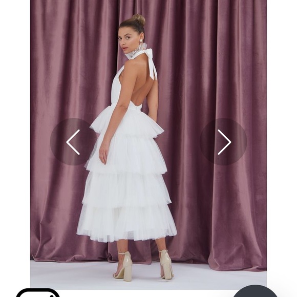 Formal Tiered Ruffle Dress - Picture 7 of 7